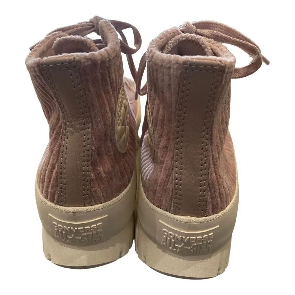 Converse Chuck Taylor All Star Lugged 2.0 Mauve Velour Sneakers NEW - Picture 4 of 5
